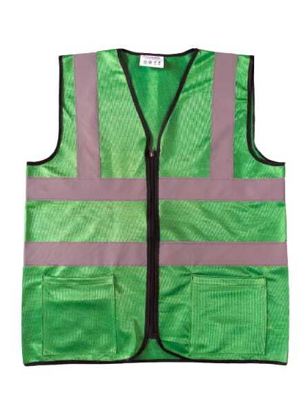 GREEN SAFETY WITH HIGH VISIBILITY REFLECTIVE TAPE GREEN SAFETY WITH HIGH VISIBILITY REFLECTIVE TAPE