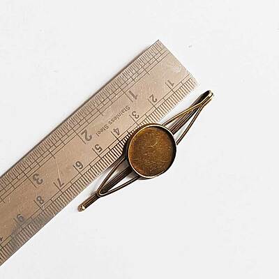 Hair Pin With Bezel Hair Pin With Bezel