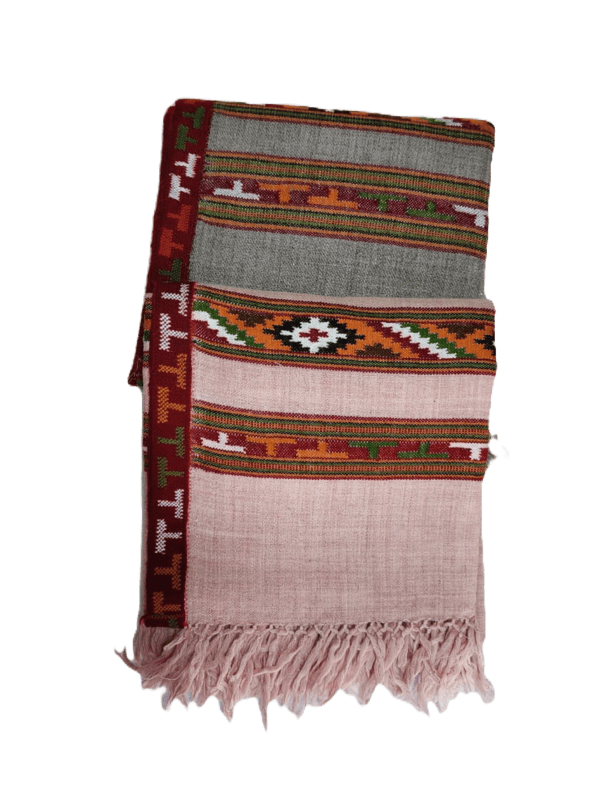 T Chashmi teen patti with border Kullu shawls