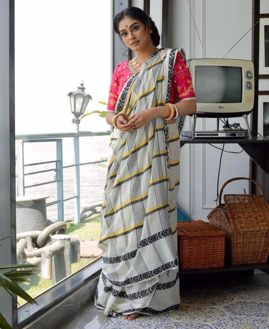 Saraswati - सरस्वती ( Khadi cotton sarees )