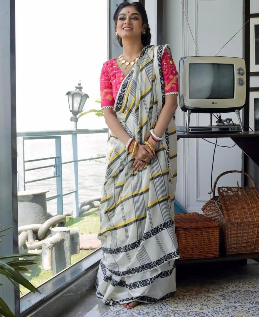 Saraswati - सरस्वती ( Khadi cotton sarees )