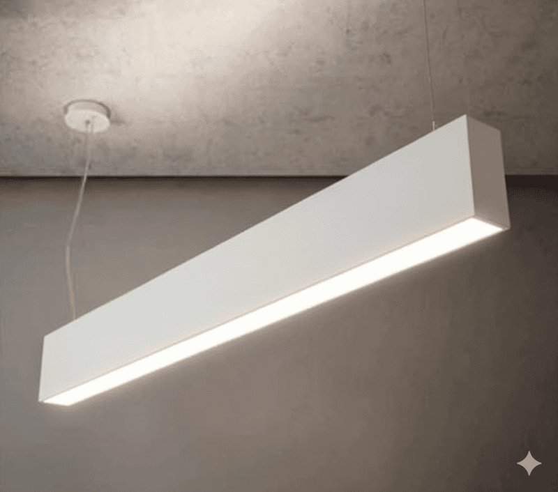 LED Hanging Light 50x70mm 4Ft - 60W White Body (NW)