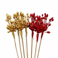 Vibrant colored Harkos Moti Bunch, a long-lasting preserved floral bunch for crafts Vibrant colored Harkos Moti Bunch, a long-lasting preserved floral bunch for crafts