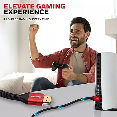 Honeywell HDMI Cable 2.1 with Ethernet, 8k@60Hz, 4K@120Hz UHD Resolution, (9.8ft/3M), 48 GBPS Transmission Ultra High Speed, Dolby DTS, eARC, 3D,Male- Honeywell HDMI Cable 2.1 with Ethernet, 8k@60Hz, 4K@120Hz UHD Resolution, (9.8ft/3M), 48 GBPS Transmission Ultra High Speed, Dolby DTS, eARC, 3D,Male-