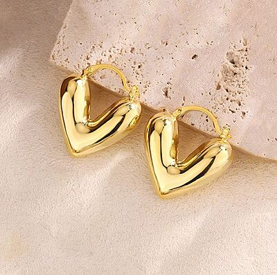 Anti Tarnish Heart Themed Earrings-01