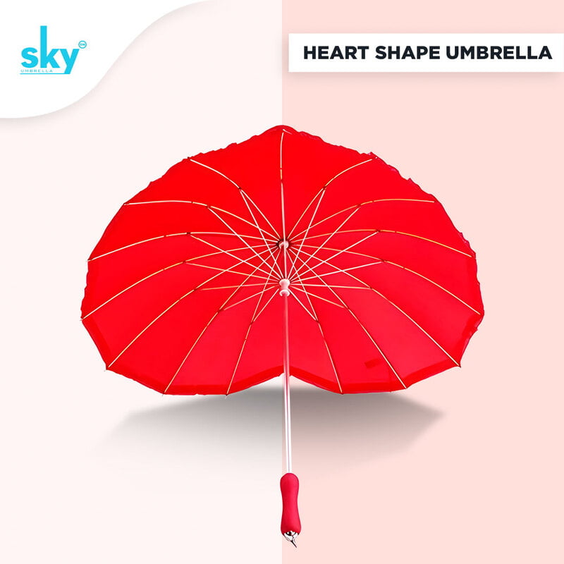 Heart Shape Umbrella | Pack of 6pcs | 21inch - INR 480/piece Heart Shape Umbrella | Pack of 6pcs | 21inch - INR 480/piece
