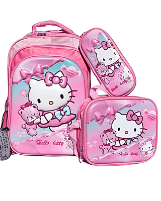 3D cartoon print Cinnamoroll Three Piece Set Schoolbag Large Capacity Melody Lightweight Waterproof Schoolbag Lunch Bag Pencil Case 3 in set 3D cartoon print Cinnamoroll Three Piece Set Schoolbag Large Capacity Melody Lightweight Waterproof Schoolbag Lunch Bag Pencil Case 3 in set