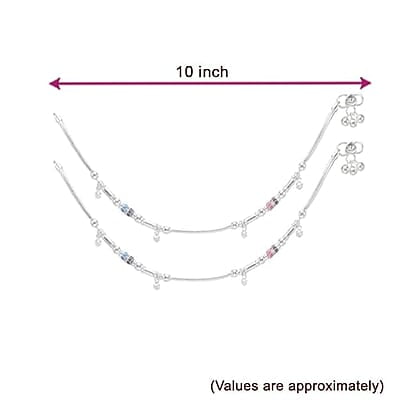 Silver Women Anklets/payal