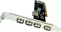 PCI Controller Card High Speed 5 Ports USB 2.0 Hub,Controller Adaptor Module Network Interface Card (Black) PCI Controller Card High Speed 5 Ports USB 2.0 Hub,Controller Adaptor Module Network Interface Card (Black)