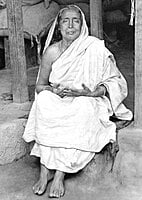 Holy Mother Sri Sarada Devi Photo - Sitting on Veranda Holy Mother Sri Sarada Devi Photo - Sitting on Veranda