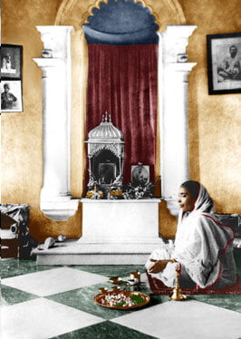 Holy Mother Sri Sarada Devi - Udbodhan Shrine Photo Holy Mother Sri Sarada Devi - Udbodhan Shrine Photo