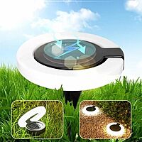 Popcorn 2 In 1 Model Solar Garden Light Waterproof Disc Lamp for Outdoor, Home,Garden