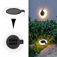Popcorn 2 In 1 Model Solar Garden Light Waterproof Disc Lamp for Outdoor, Home,Garden