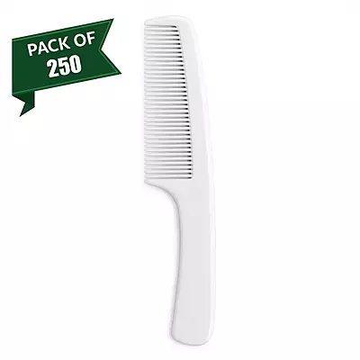 Hotel Comb with Handle - White