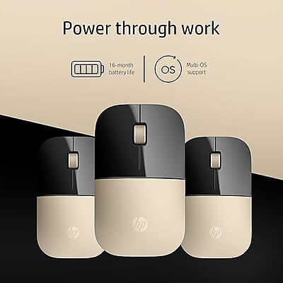 HP Z3700 Wireless Optical Mouse with USB Receiver and 2.4GHz Wireless Connection/ 1200DPI / 16 Months Long Battery Life/Ambidextrous and Slim Design HP Z3700 Wireless Optical Mouse with USB Receiver and 2.4GHz Wireless Connection/ 1200DPI / 16 Months Long Battery Life/Ambidextrous and Slim Design