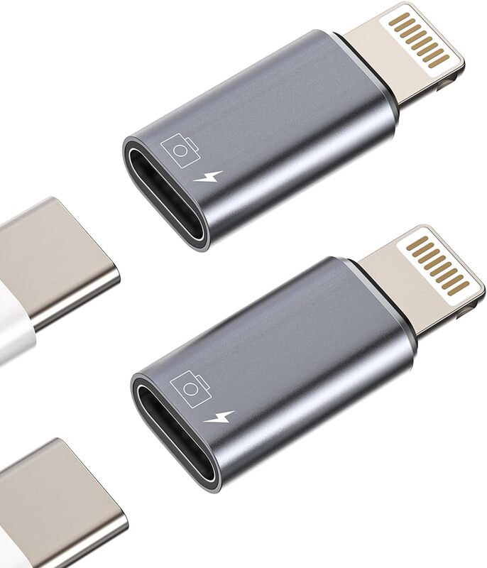 iPhone OTG Adapter – USB-C Female to Lightning Male Converter for Data Sync, Charging, Flash Drive, Camera, Keyboard, Mouse ,Compatible with iPhone 14/13/12/11/XR/X/8/7/SE