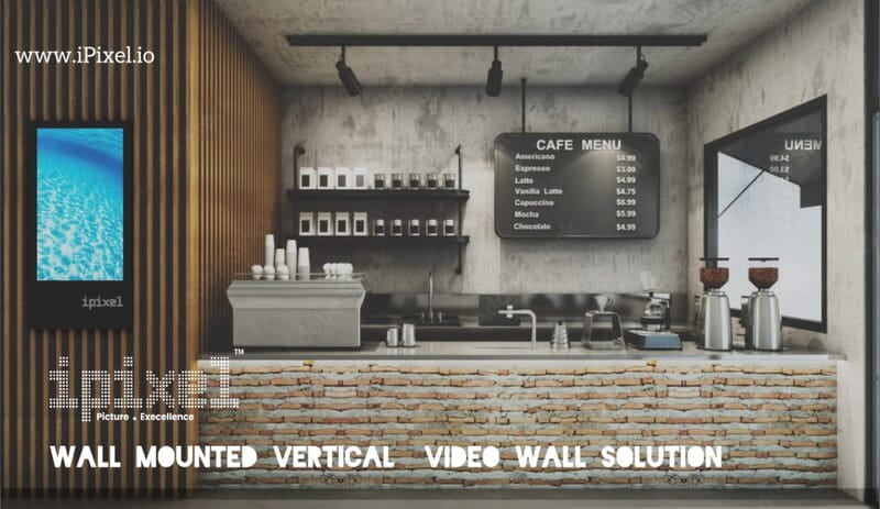 iPixel Wall Mount Vertical  Information Display 4K IPVD5BWM