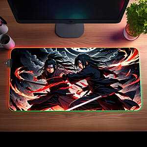 Sublimation Printed Anime Themed LED Mouse Pad (600mmx300mmx2mm) (Finish What You Start Quote) Sublimation Printed Anime Themed LED Mouse Pad (600mmx300mmx2mm) (Finish What You Start Quote)