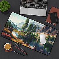 Sublimation Printed Mountain Beauty Desk Mat Cute (600mmx300mmx2mm)