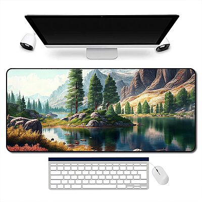 Sublimation Printed Mountain Beauty Desk Mat Cute (600mmx300mmx2mm) Sublimation Printed Mountain Beauty Desk Mat Cute (600mmx300mmx2mm)