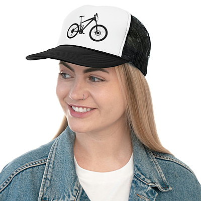 Printed Magic Boy's I Love CYCIL White and Black Colour Cap Half Net Cap Trucker Cap for Unisex Cap Printed Magic Boy's I Love CYCIL White and Black Colour Cap Half Net Cap Trucker Cap for Unisex Cap