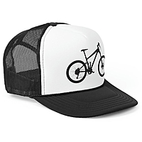 Printed Magic Boy's I Love CYCIL White and Black Colour Cap Half Net Cap Trucker Cap for Unisex Cap