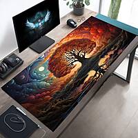 Sublimation Printed Tree Art Large Gaming Desk Mat, Playmat , Long Mouse Pad300x700x2mm