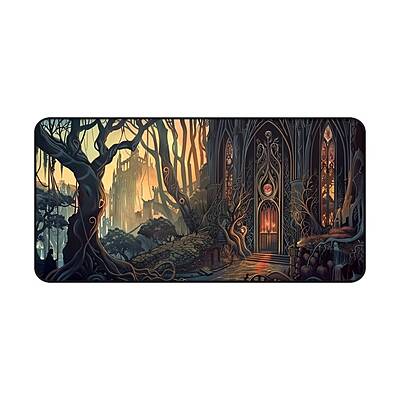 Sublimation Printed Fantasy Forest Sancturary Gaming Desk Pad Mousepad 300×700×2mm
