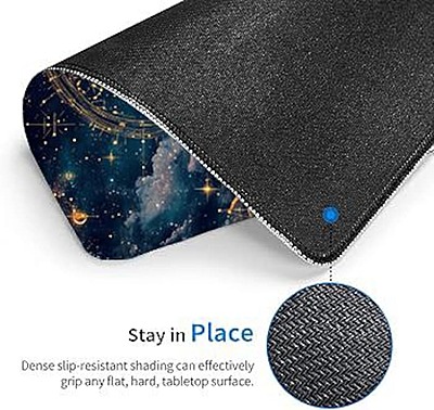 Sublimation Printed Imaginative Desk Pad with Zodiac Artwork, stellar Workspace Decor800mmx300mmx3mm Sublimation Printed Imaginative Desk Pad with Zodiac Artwork, stellar Workspace Decor800mmx300mmx3mm