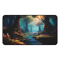 Sublimation Printed Desk Mat, Enchanted Forest Desk Mat, Magical Woods Mousepad 300x600x3mm