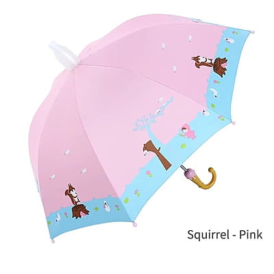Curved handle kids umbrella sunscreen black glue kids sunny umbrella