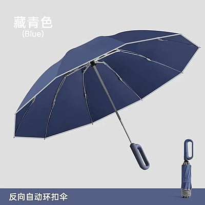Product Easy Carry Unique  Folding Umbrella With Hook Loop Lock Handle