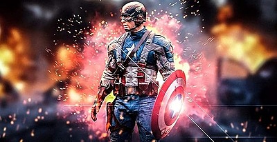 Avengers Superhero Captain America Rotating Shield Key Chain, Avengers Metal Key Chain & Key Ring
