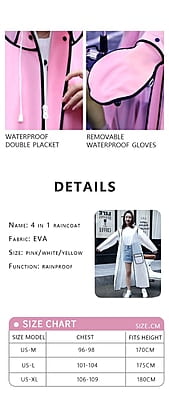 Long Waterproof Windbreaker Raincoat Color Fabric for Women and Men Customized Camping Pongee Fashion Hiking Outerwear RAINWEAR