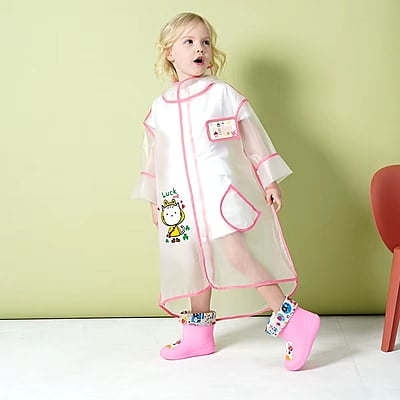 High Quality EVA Kids Waterproof Poncho Raincoat New Style Portable and Cartoon Prin High Quality EVA Kids Waterproof Poncho Raincoat New Style Portable and Cartoon Prin