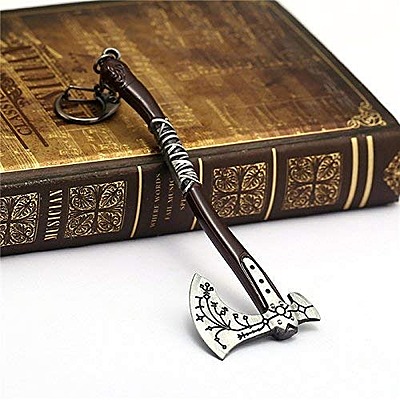Mist God Of War 4 Kratos Leviathan Ice Axe Brown Metal Keyring