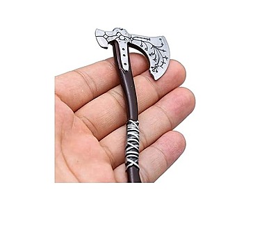 Mist God Of War 4 Kratos Leviathan Ice Axe Brown Metal Keyring