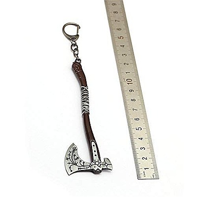 Mist God Of War 4 Kratos Leviathan Ice Axe Brown Metal Keyring