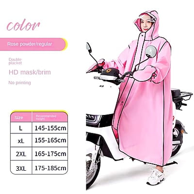 Fashion Hiking Outdoor Cycling EVA Raincoat With Pocket Zipper Adult Women Men Waterproof Poncho rain coat with Glove