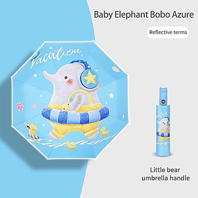 black glue automatic kids umbrella folding children's umbrella cartoon umbrella