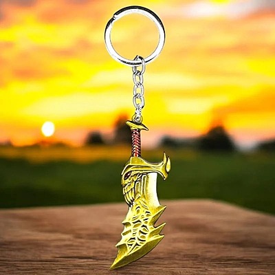 retsamradassaT Kratos Sword Keychain - God of War Keychain