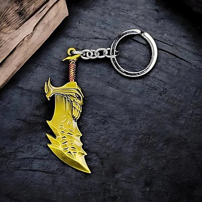 retsamradassaT Kratos Sword Keychain - God of War Keychain