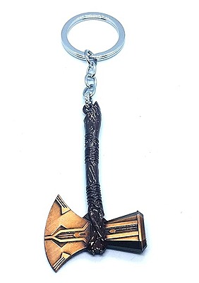 Thor Axe Stormbreaker Metal Keychain for Car Bike Men Women Keyring..