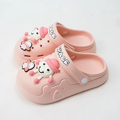 Children's Baby Indoor Outdoor Cartoon Slipper Anti slip Soft Bottom Breathable  Clogs Sandals for Kids