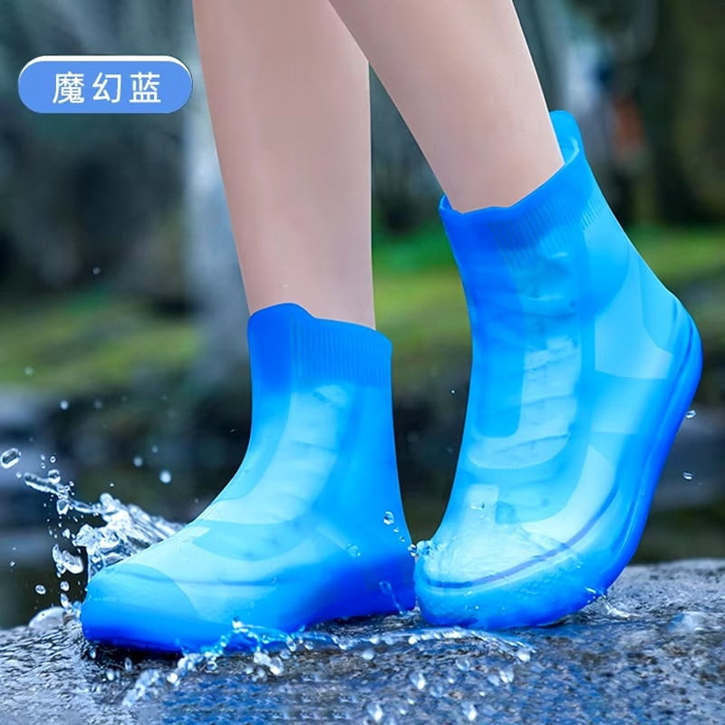 Silicone adult shoe cover rain boots rain shoes waterproof rainstorm proof