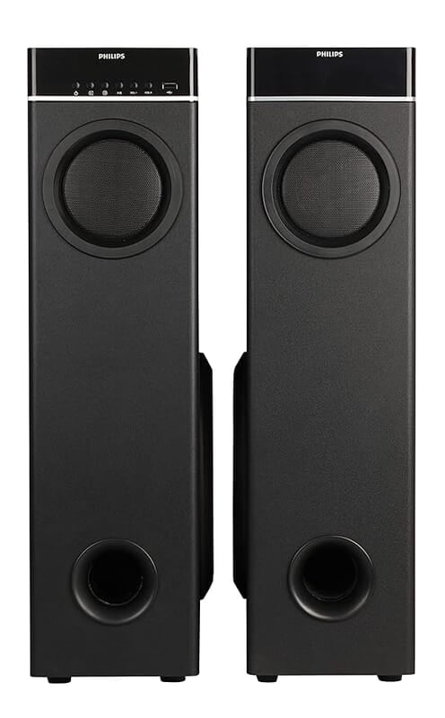 "Philips SPA9070 70W Wireless Bluetooth Tower Speaker with Optical Input and Microphone "Philips SPA9070 70W Wireless Bluetooth Tower Speaker with Optical Input and Microphone