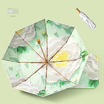 High Quality 3 Fold Printed rainbow Umbrella Oil Painting Inside Full Color Picture Photo Print Anti-UV Umbrellas High Quality 3 Fold Printed rainbow Umbrella Oil Painting Inside Full Color Picture Photo Print Anti-UV Umbrellas