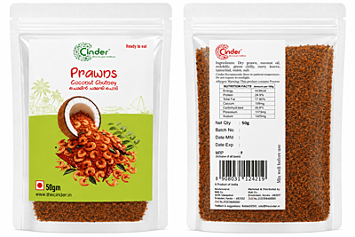 CINDER DRY PRAWN COCONUT CHUTNEY 50G