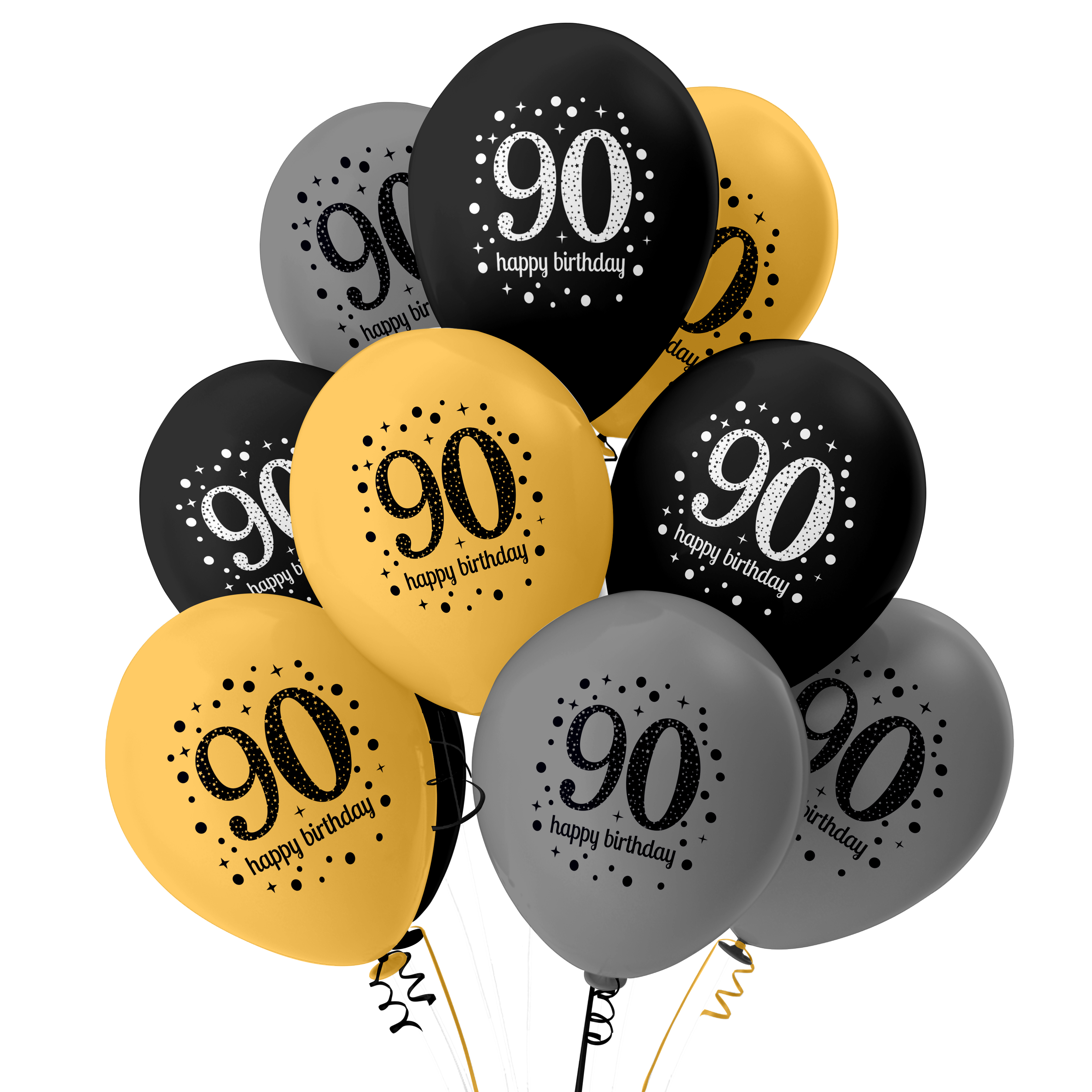 The Magic Balloons- Happy 90th Birthday Balloons pack of 30 pcs-181386