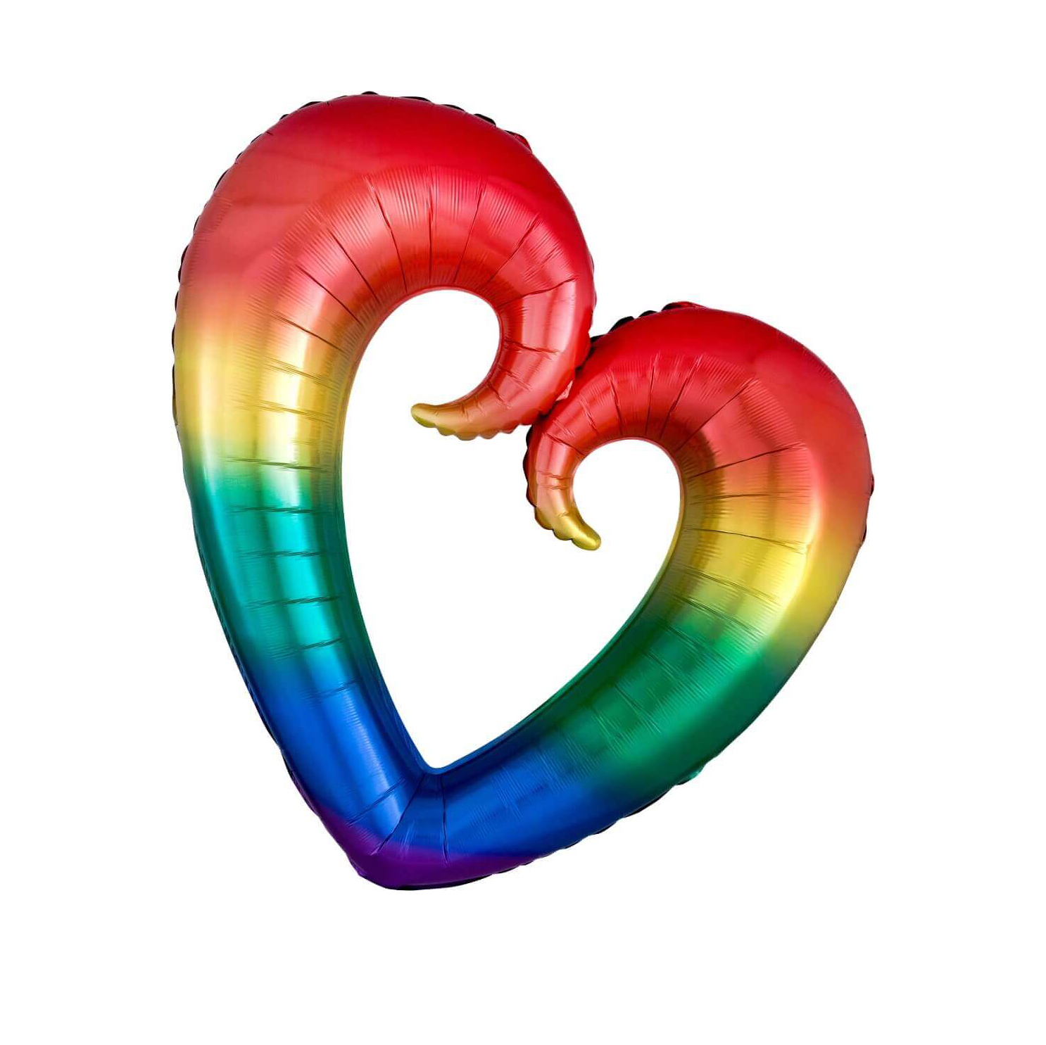 Anagram- Jumbo Colorful Open Heart Balloons 32"- 181318